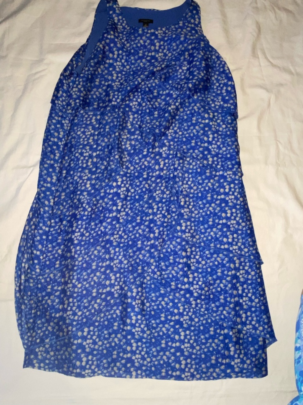 Ann Taylor Blue Printed Dress